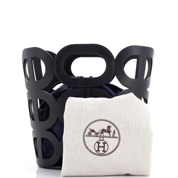 Hermes Chaine d'Ancre Handbag Madame Black, Blue - Picture 2 of 9